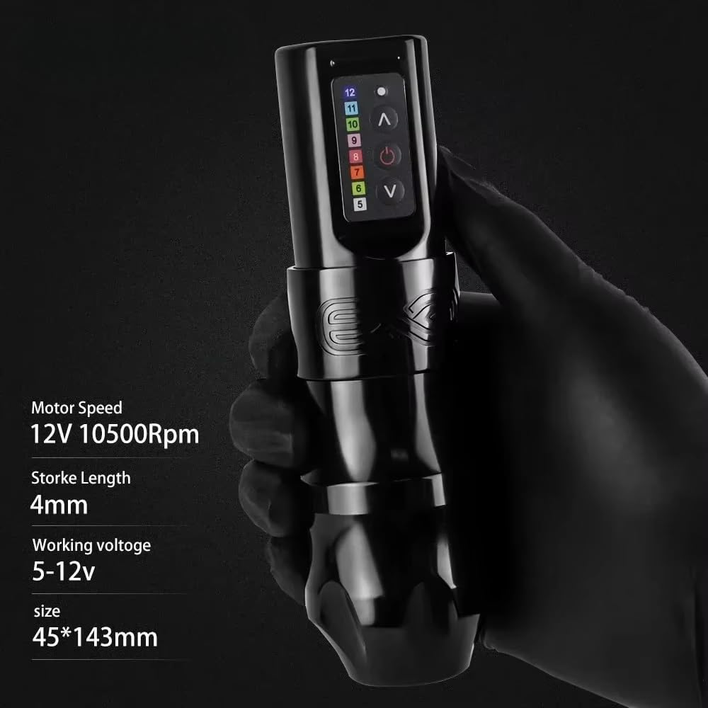 Cordless professional tattoo machine | set with 2 batteries