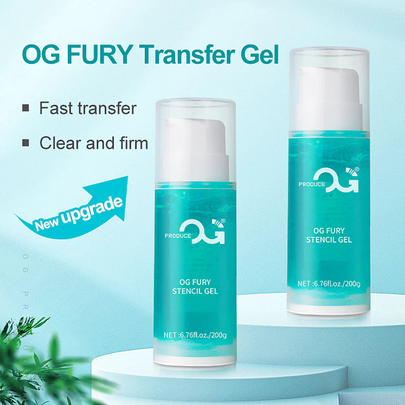 OG FURY Stencil Transfer Gel Solution 200g | Transfer Gel Stencil