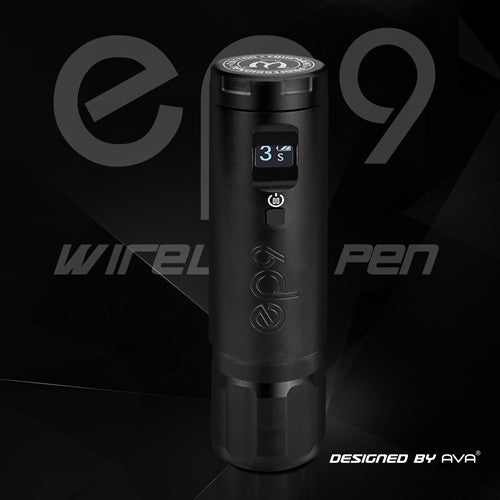 AVA GT Wireless Pen EP9 in black with a sleek design and LED screen.