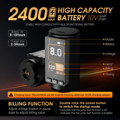 Ambition Soldier 270 | 4.0mm-4.5mm Wireless Tattoo Pen Machine