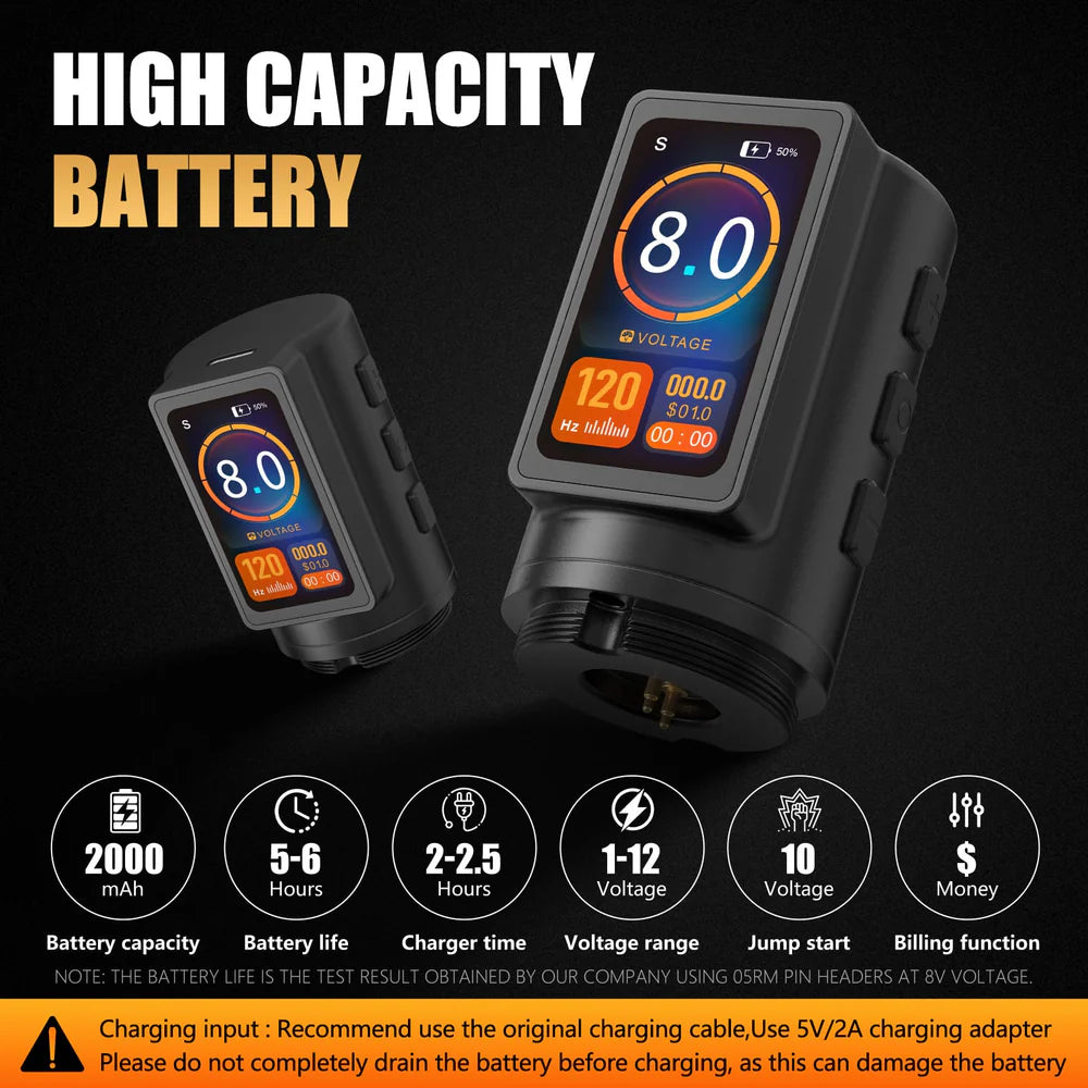 Ambition Ninja Max+ | Wireless Tattoo Pen Machine (Dual Batteries)