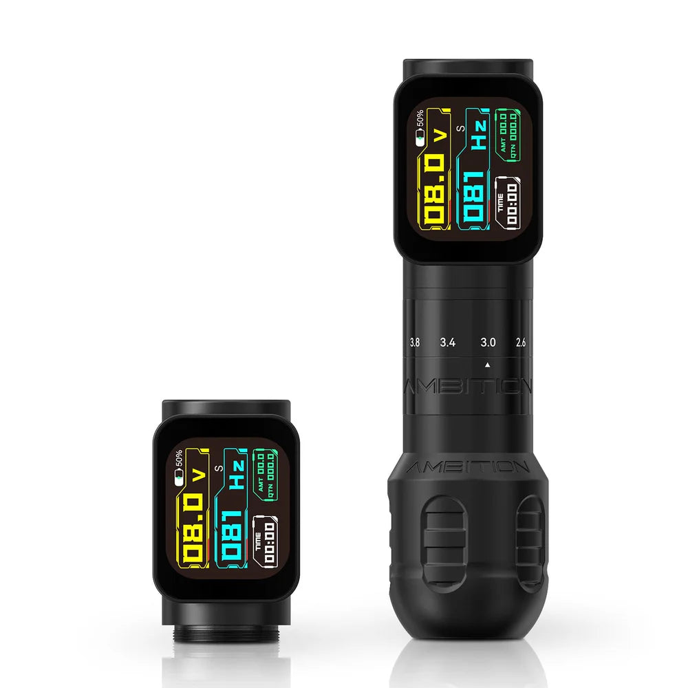 Ambition Seher Pro | Tattoo Machine with 6 Stroke Lengths 2.2mm-4.2mm