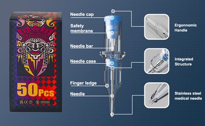 KVM 50Pcs Tattoo Cartridge Needles | mixed sizes