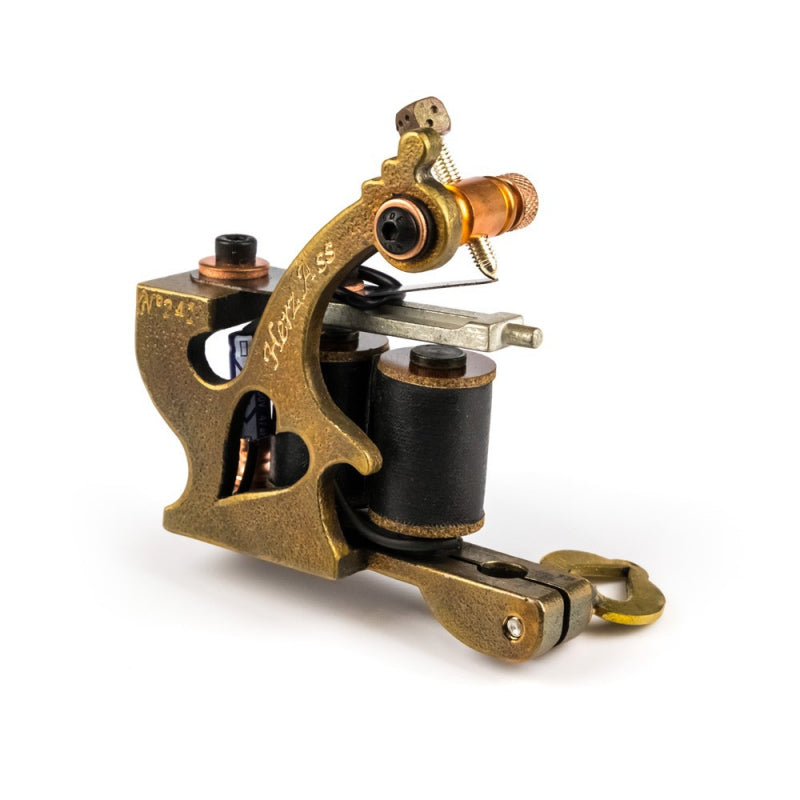 Handmade BRASS HERZ ASS | Traditional Tattoo machine