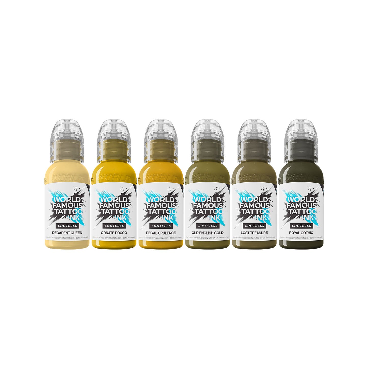 World Famous Limitless Tattoo Ink REACH  | Jenna Kerr Baroque Set - 6x 30ml