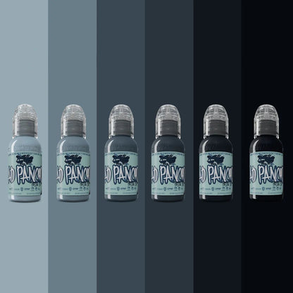 USA World Famous AD. PANCHO Pastel set - 6x30ml | Комплект от мастила на Уорлд Феймъс