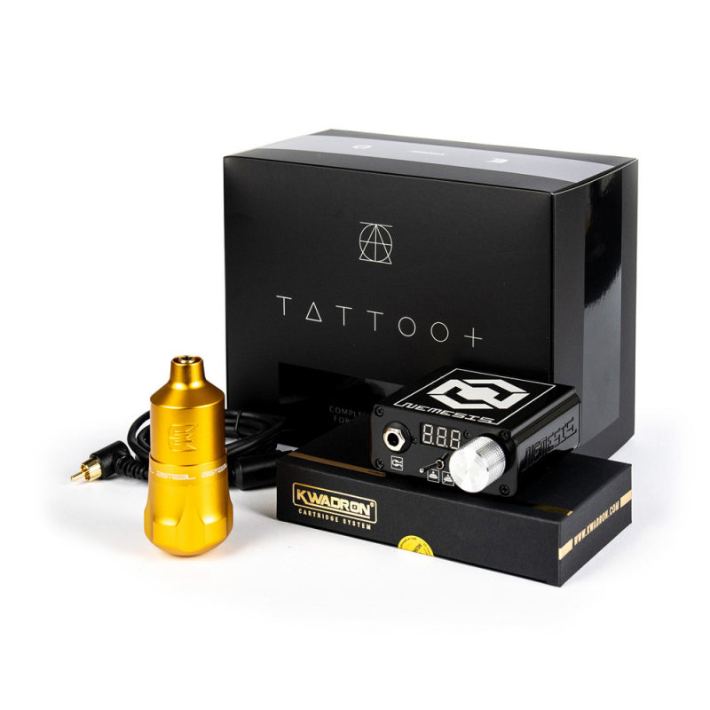 ПЪЛЕН КОМПЛЕКТ ЗА ТАТУИРОВКИ EQUALISER ASTRAL 4.0 + ЗАХРАНВАНЕ NEMESIS + КУТИЯ КАРТРИДЖ ИГЛИ