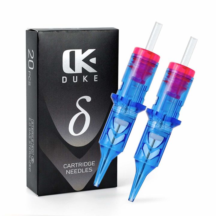 DUKE Delta Cartridges by AVA – premium tattoo cartridge needles, EO gas sterilised, designed for precision and professional tattooing.