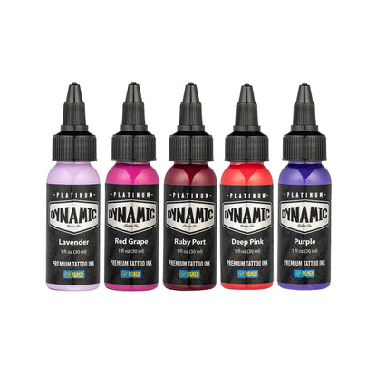 The Platinum range by Dynamic Colors Co is a fully REACH compliant line of EU tattoo inks, suitable for use anywhere in the world