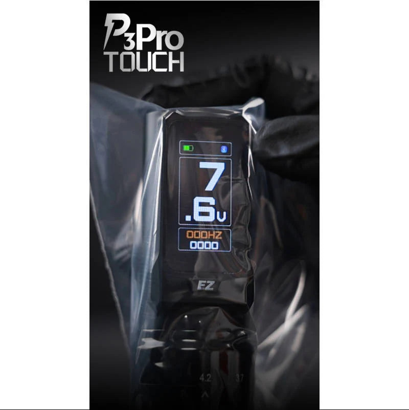NEW EZ P3 Pro Touch Wireless Tattoo Pen Black | Adjustable stroke
