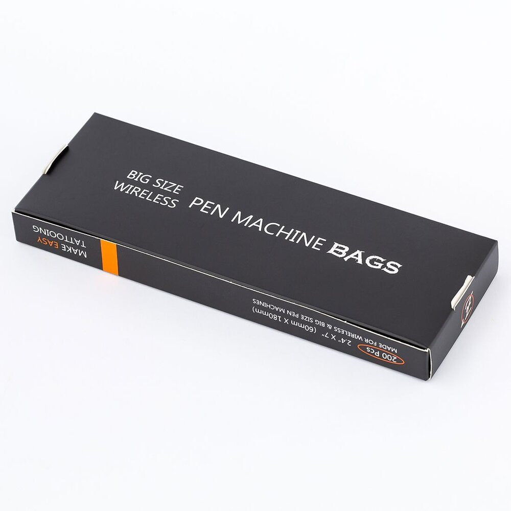 Close-up of EZ pen machine protective bags packaging with details