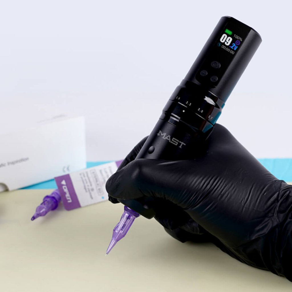 Mast Fold 2 Pro (2-battery version) | Dragonhawk Cordless Tattoo Machine with 2.4-4.2 mm Stroke Length