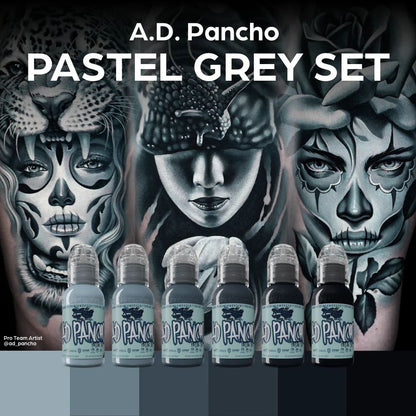 USA World Famous AD. PANCHO Pastel set - 6x30ml | Комплект от мастила на Уорлд Феймъс