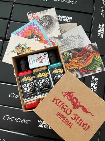 Kuro Sumi Imperial Tattoo Ink - Trad Mini Set 3x44 ml | ЕС REACH