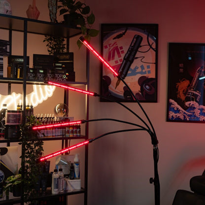 Infrared lamp with 4 panels
