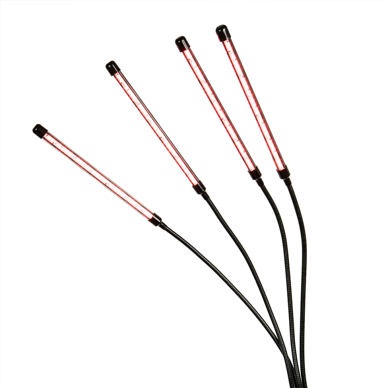 Infrared lamp with 4 panels