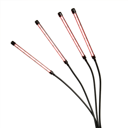 Infrared lamp with 4 panels