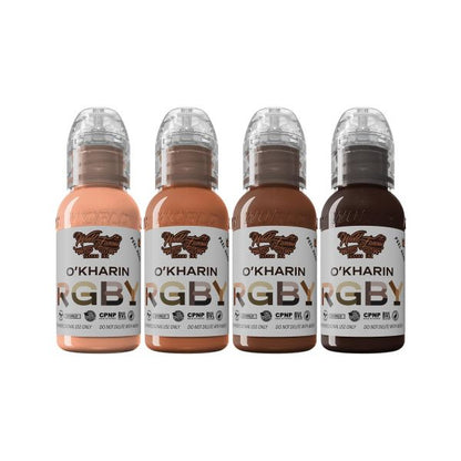 World Famous Limitless Tattoo Ink | Sasha O'Kharin RGBY Red Set - 4x30 ml