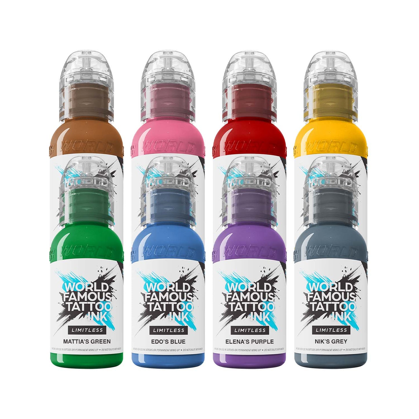 World Famous Limitless Tattoo Ink REACH | The Mambo Destrutturato Family Set - 8x 30ml