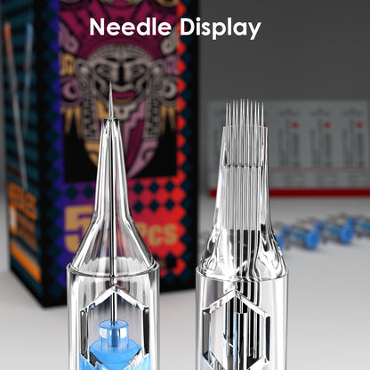 KVM 50Pcs Tattoo Cartridge Needles | mixed sizes