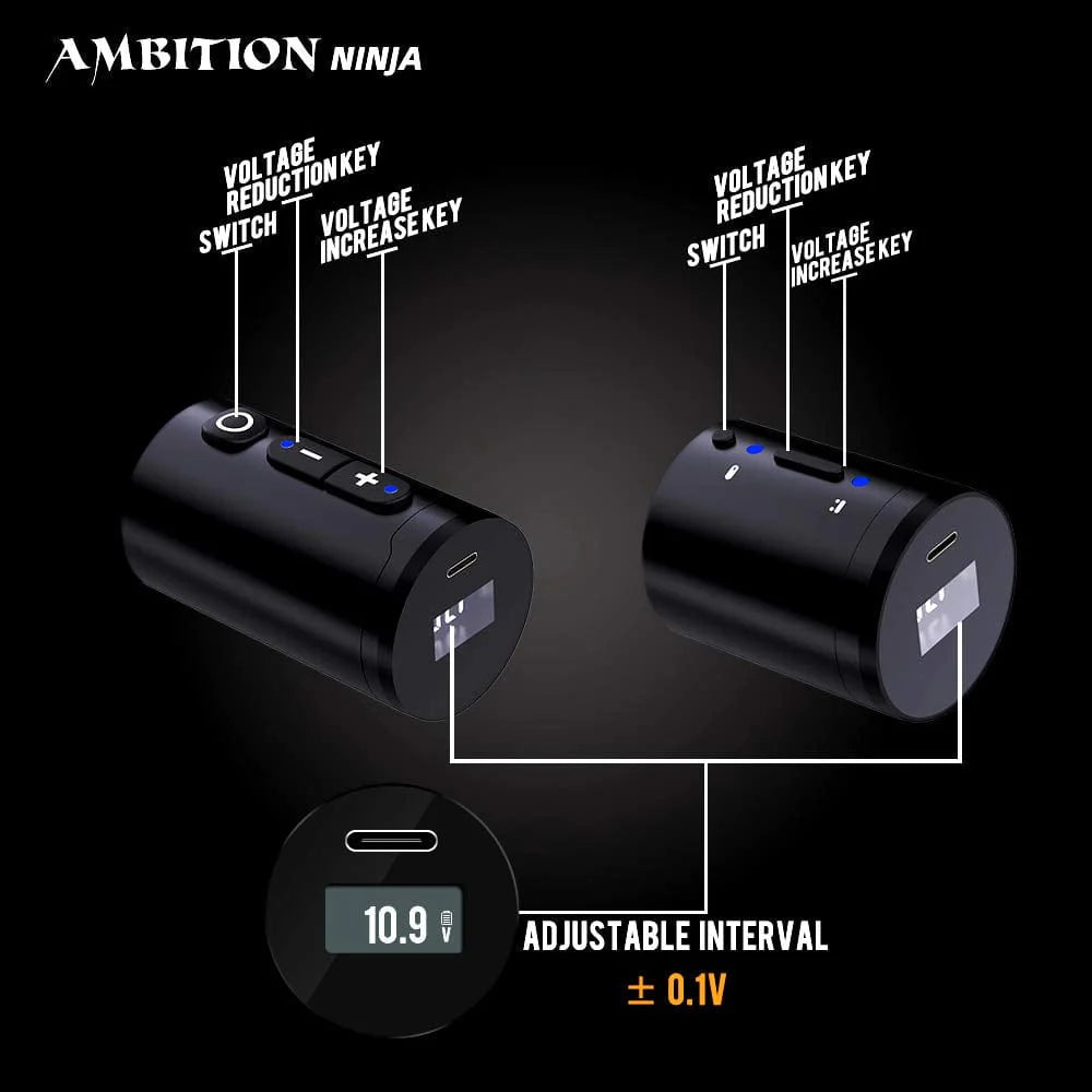 Ambition Ninja 4.0 | Tattoo Machine (Dual Batteries)