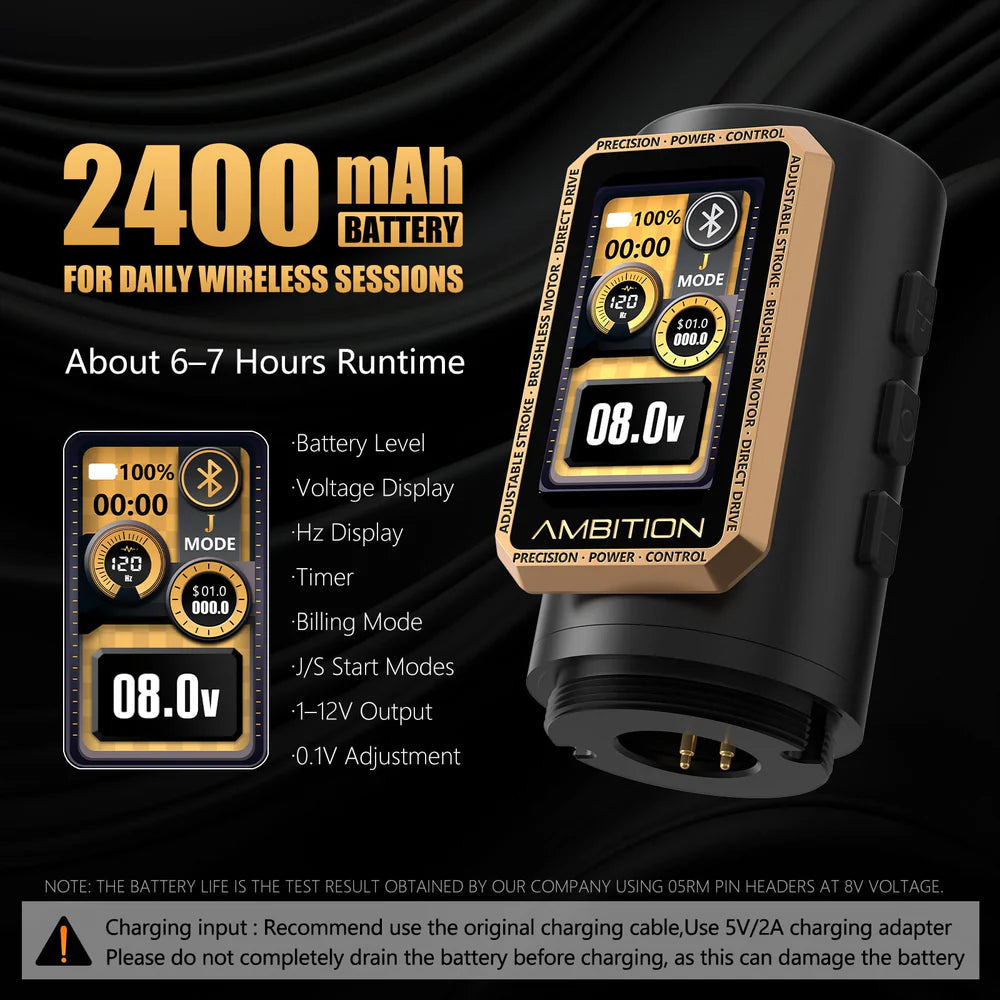 NEW Ambition Epoch Max Wireless | 9 Strokes Length 1.0mm-5.0mm