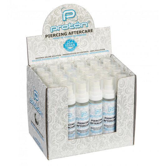 Proton Piercing Aftercare - Isotonic Saline Solution 50 ml | Pack x 24 pcs