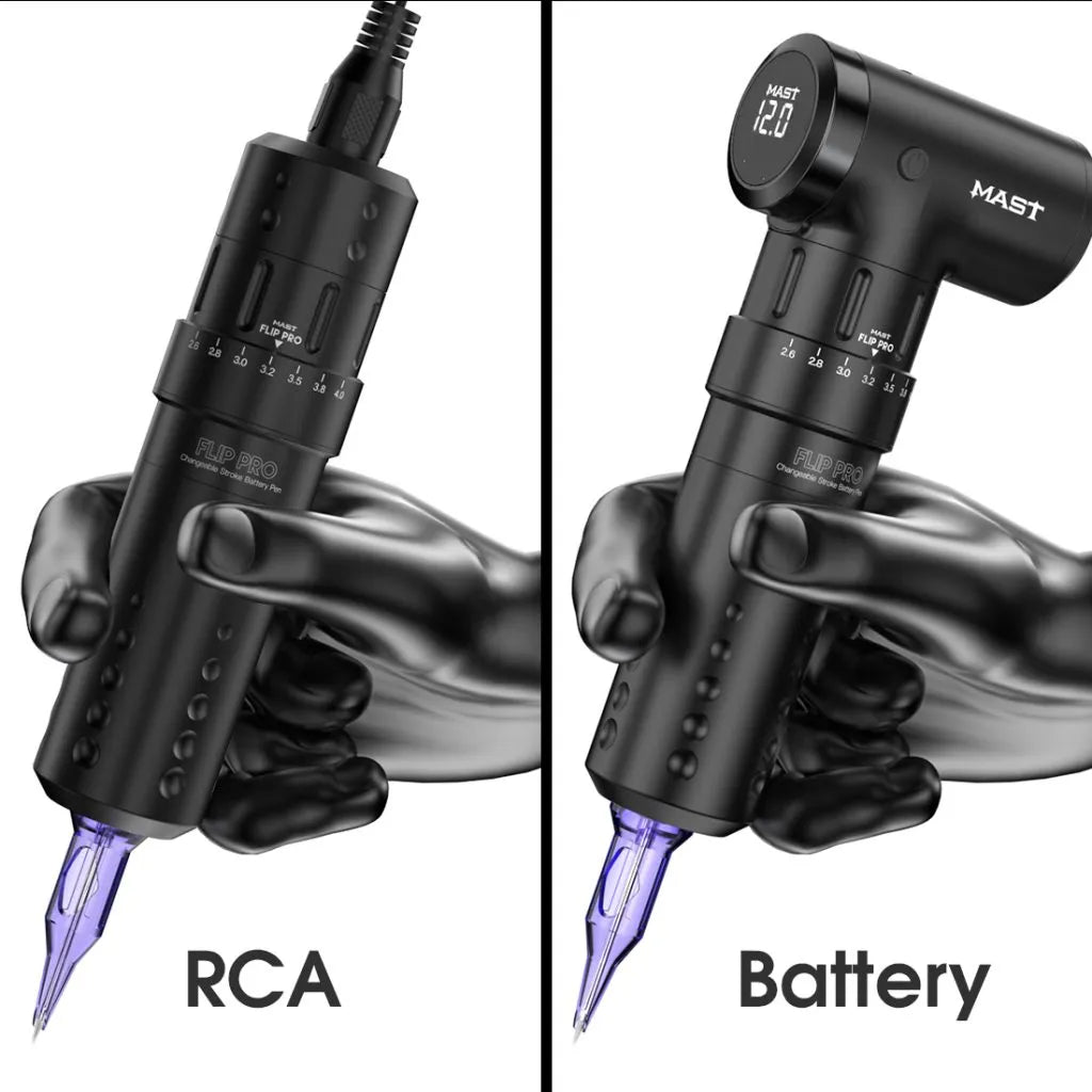 Mast Flip Pro | Wireless Tattoo Pen Machine with 2.6-4.0mm Strokes Adjust
