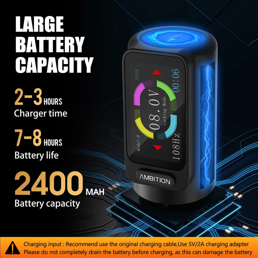 Ambition Secher Plus с батерия 2400 mAh за дълга работа