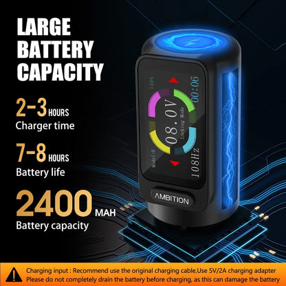 Ambition Secher Plus с батерия 2400 mAh за дълга работа