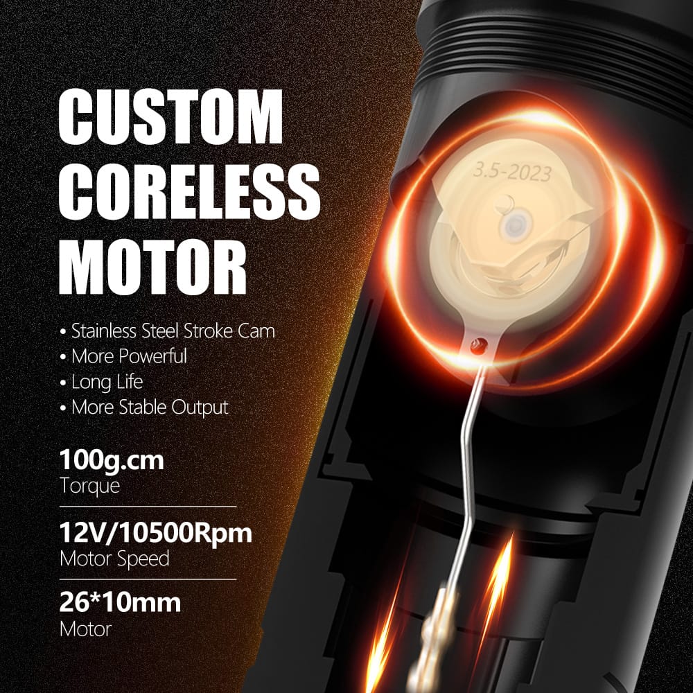 Ambition Ninja Max+ | Wireless Tattoo Pen Machine (Dual Batteries)