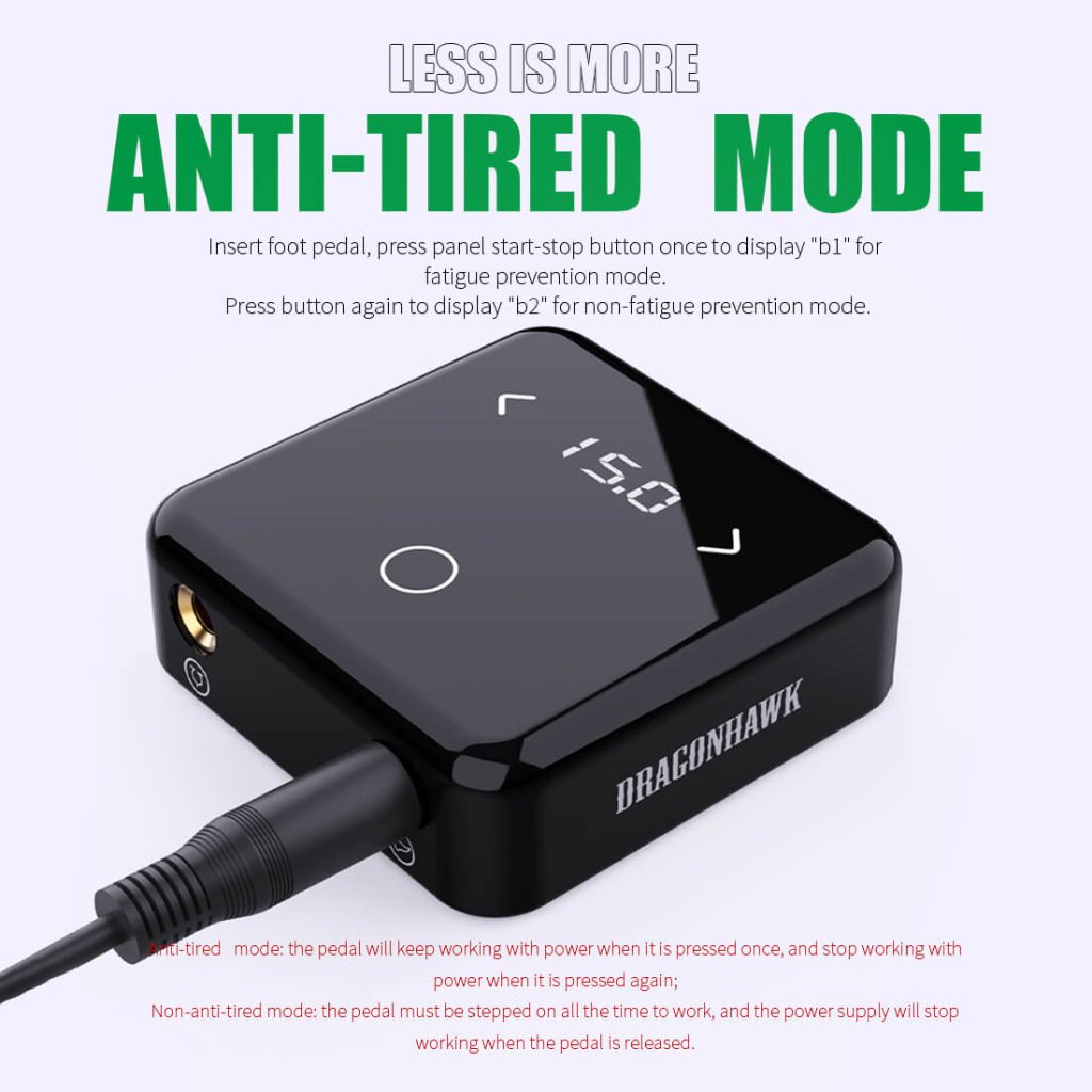 Dragonhawk Tattoo Power Supply | Dual Mode Start-Up