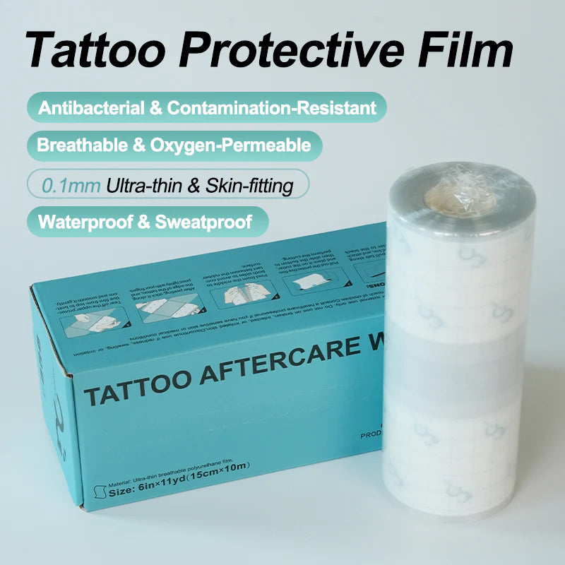 OG Waterproof Tattoo Aftercare Film Wrap 15cm x 10m/Roll | tattoo protective film