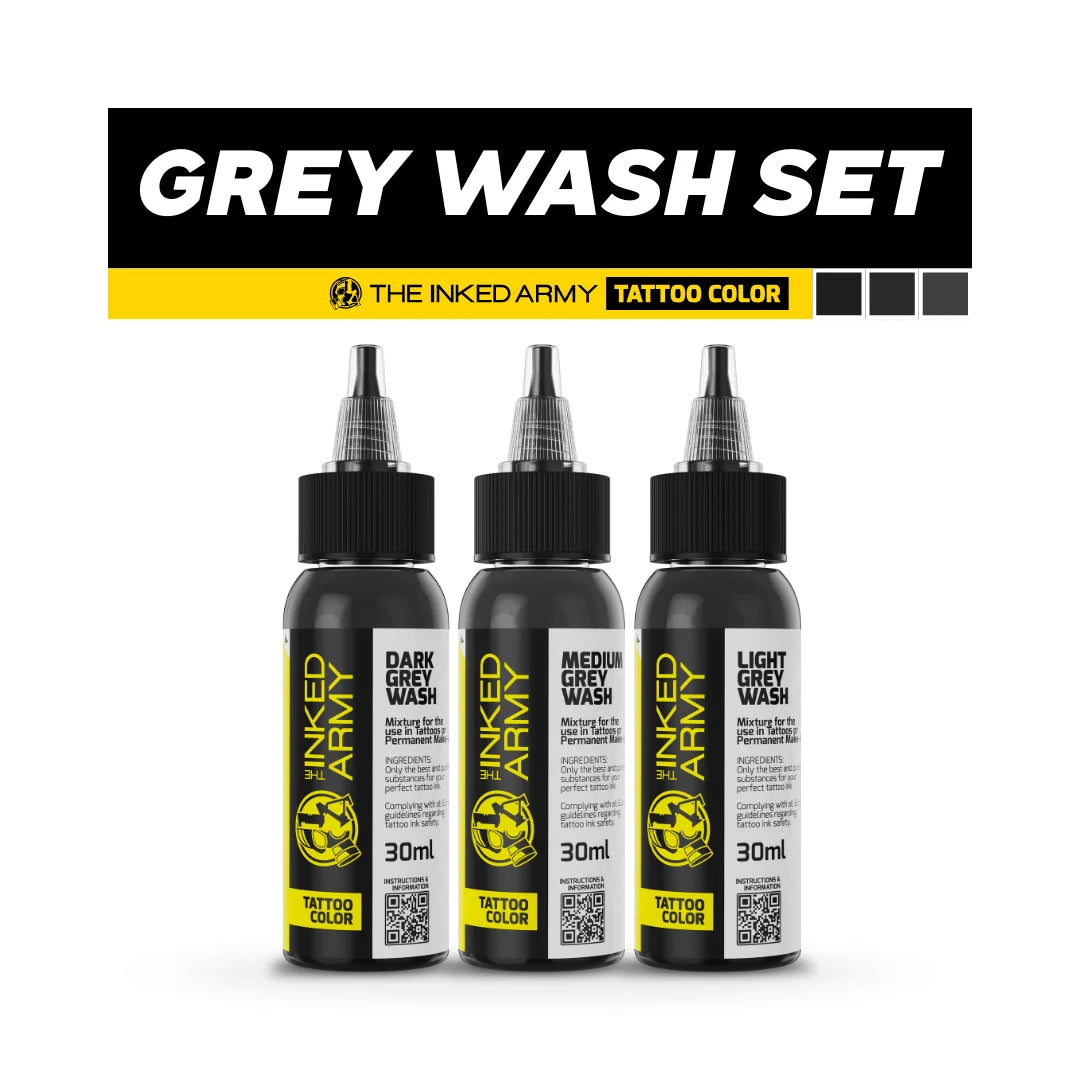 THE INKED ARMY | Grey Wash Set 3 x 30 ml