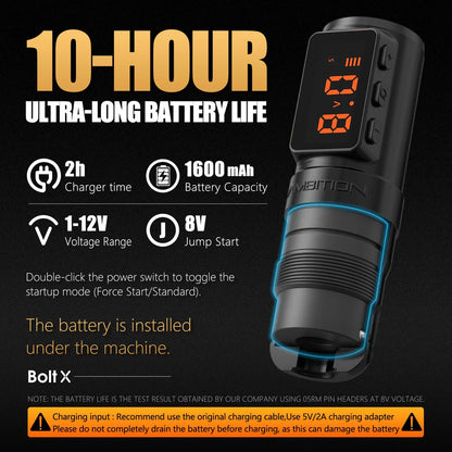 Ambition Bolt-X | Wireless Tattoo Pen Machine