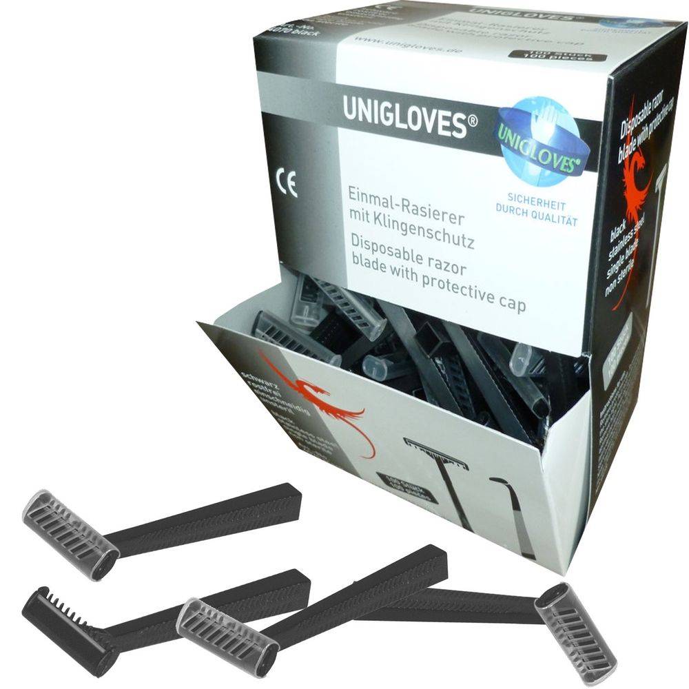 100 бр. Самобръсначки UNIGLOVES за еднократна употреба – Идеални за ...