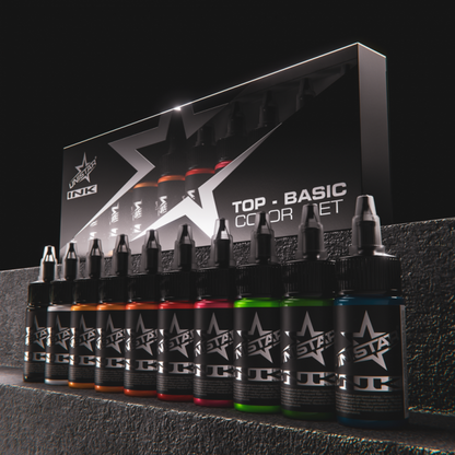 Unistar Ink Top Basic Color Set 10x30ml | Reach Compliant