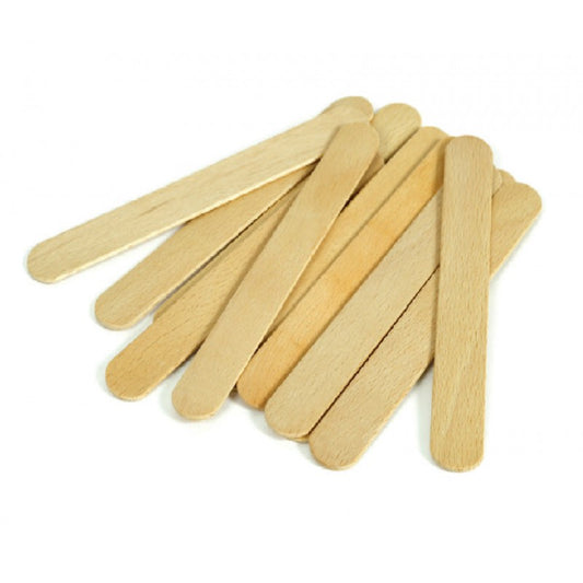 Wooden Spatulas 100 pcs | Individually Wrapped Wooden Spatulas