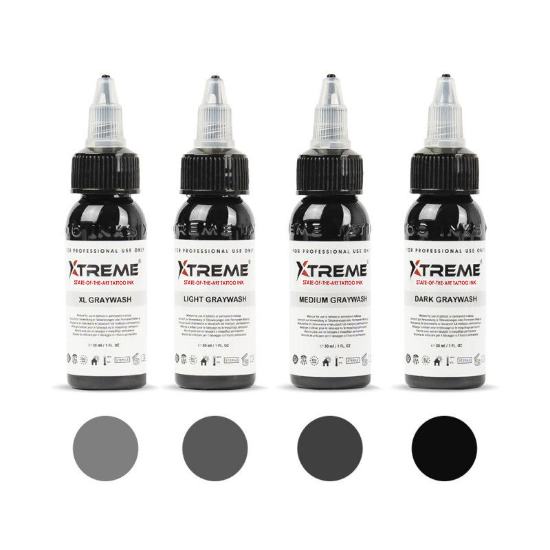 XTreme Ink | GRAYWASH SET 4 x 30ml (Reach)