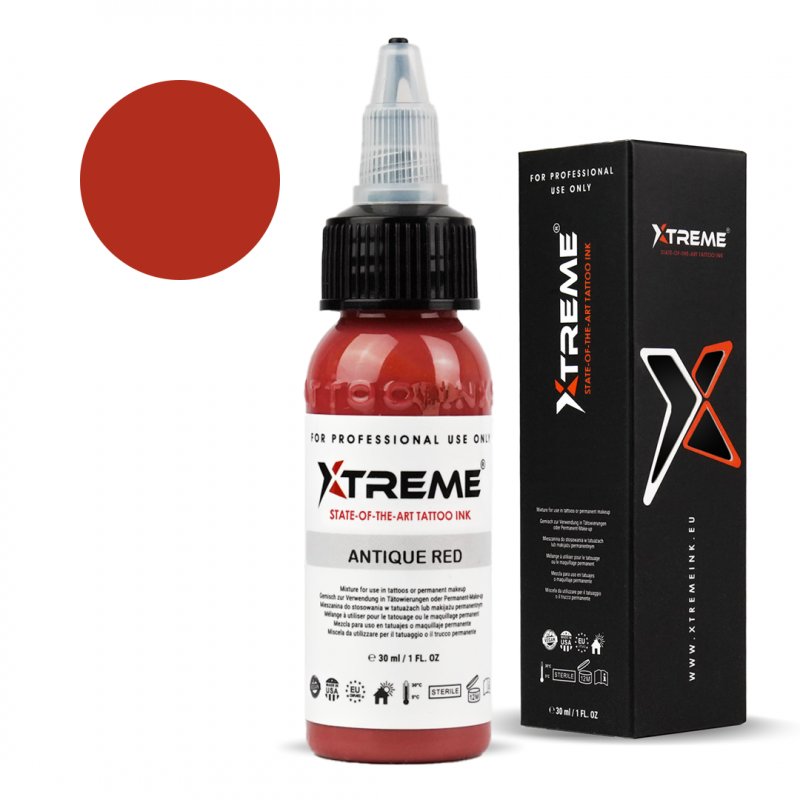 Xtreme Ink REACH-compliant tattoo pigment, offering vibrant and high-quality colors with smooth application and quick healing, suitable for professional tattoo artists.