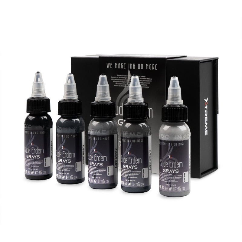 XTreme Ink - SUDE ERDEM GRAYS SET 5x30ML (Reach Compliant)
