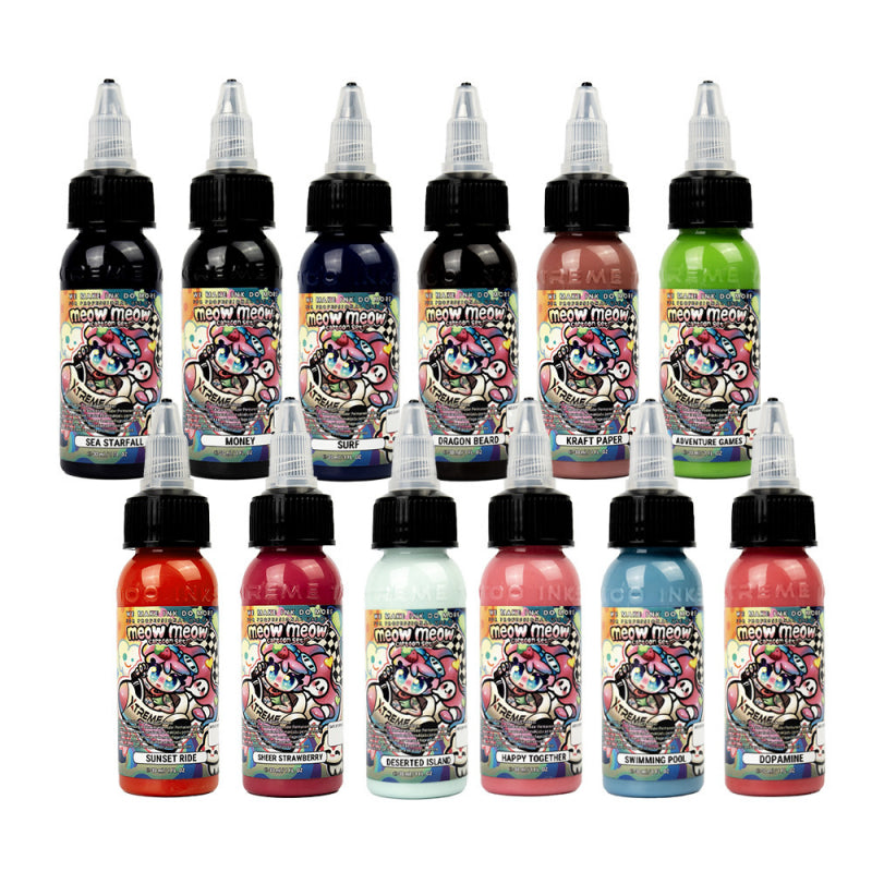 XTreme Ink | MEOW MEOW Cartoon Set 12x30ml (Reach)