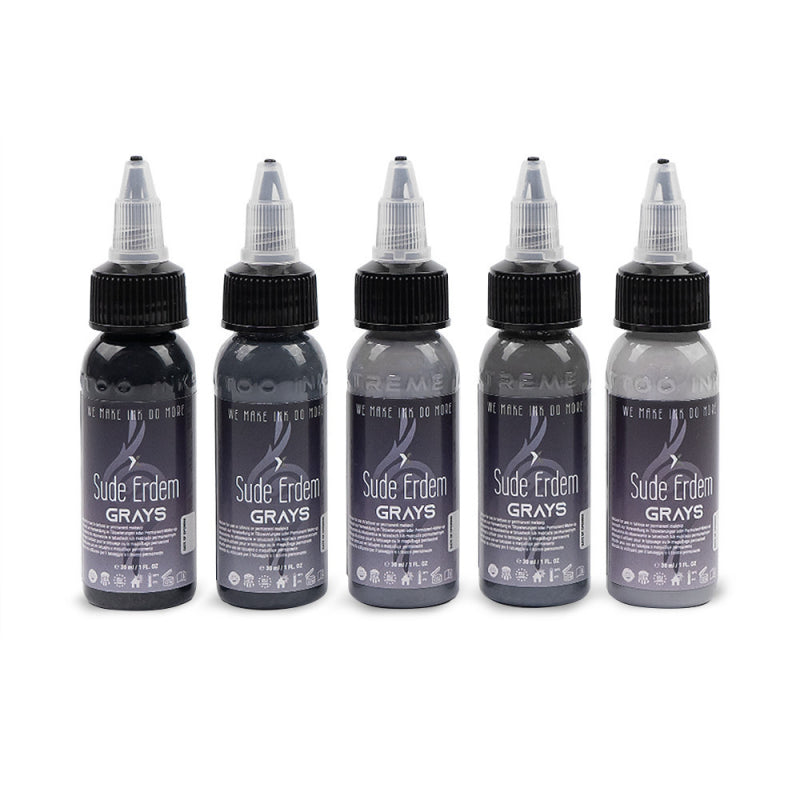 XTreme Ink - SUDE ERDEM GRAYS SET 5x30ML (Reach Compliant)