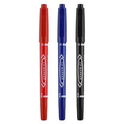 Zebili dual tip permanent skin pen in red, blue, and black colors