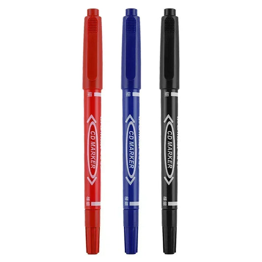 Zebili dual tip permanent skin pen in red, blue, and black colors