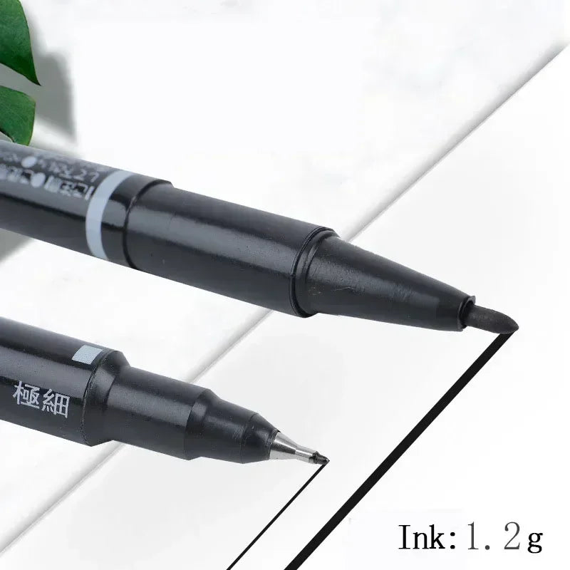 Close-up of Zebili skin pen with 1mm fine tip for detailed work