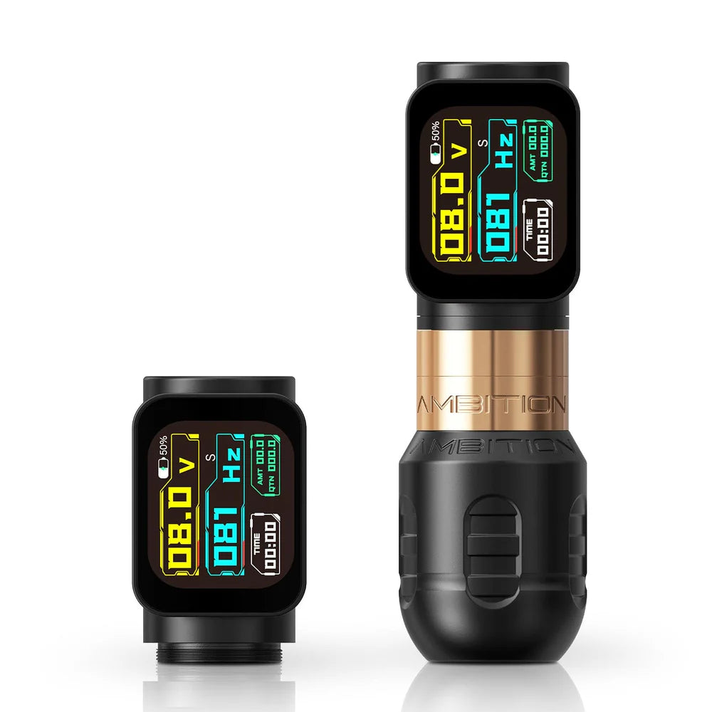 Ambition Zetton Pro | Wireless Tattoo Pen Machine (Dual  Batteries)